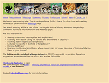 Tablet Screenshot of calherps.org